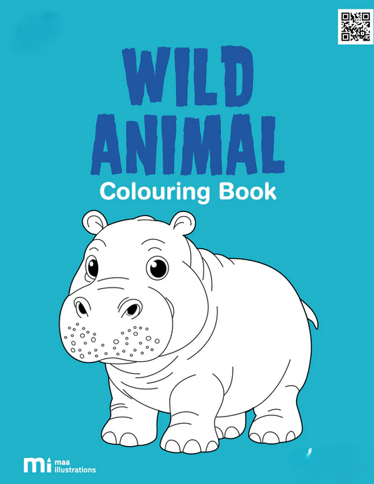 Wild Animals Coloring Book