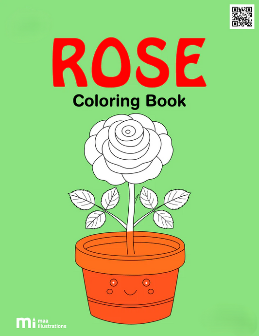 Rose Coloring Book