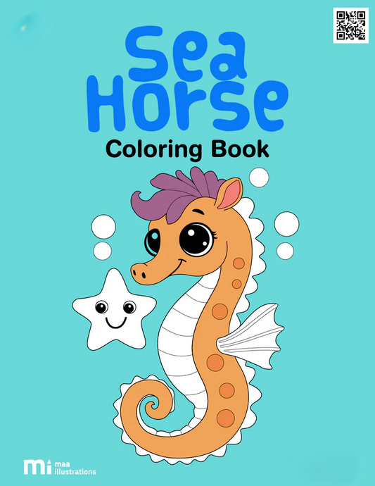 Sea Horse Coloring Book